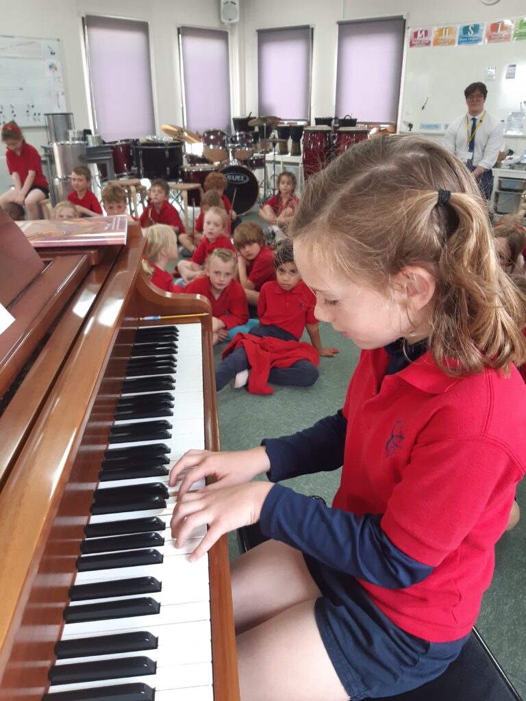 Year Two enjoy a musical afternoon., Copthill School