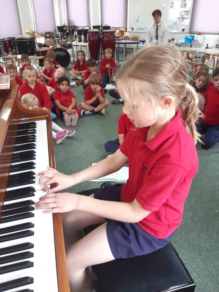 Year Two enjoy a musical afternoon., Copthill School