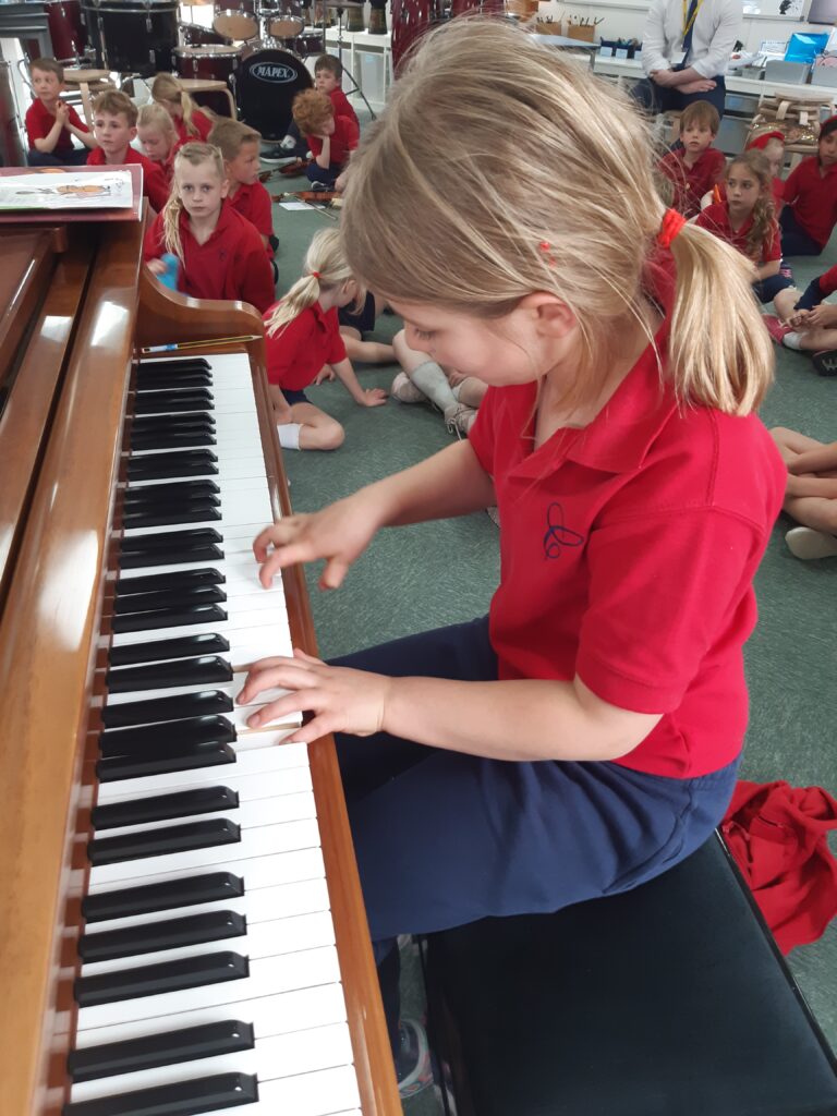 Year Two enjoy a musical afternoon., Copthill School