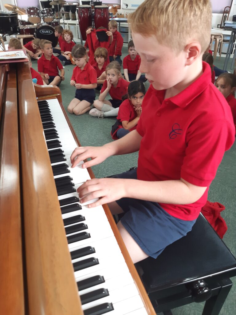 Year Two enjoy a musical afternoon., Copthill School