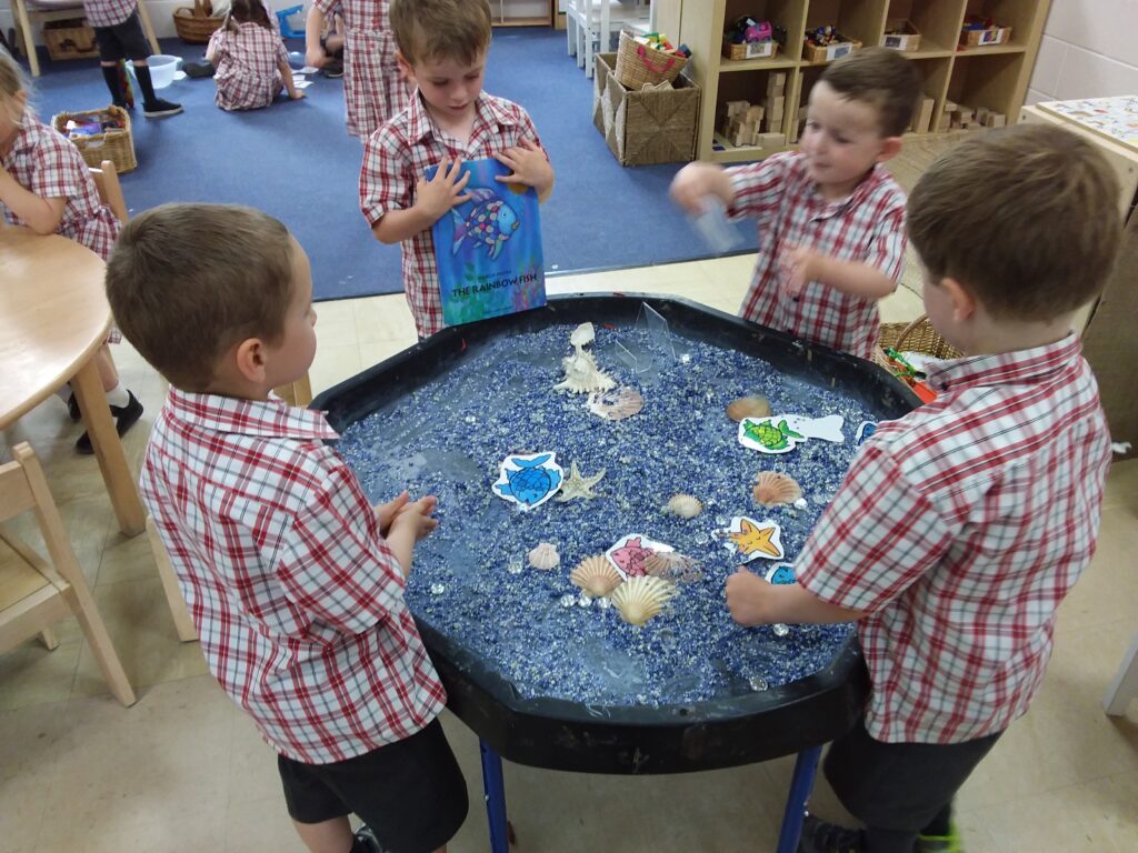 Exploring The Rainbow Fish and Practising Sports Day, Copthill School