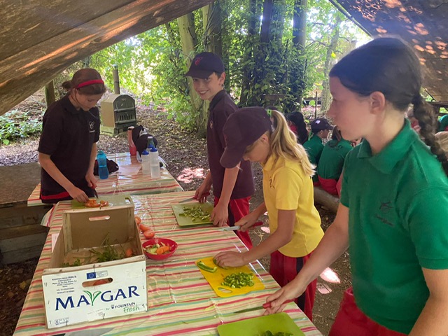 Y6 Paella-making, Copthill School