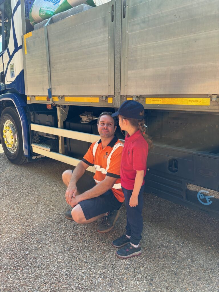 Exploring a lorry!, Copthill School