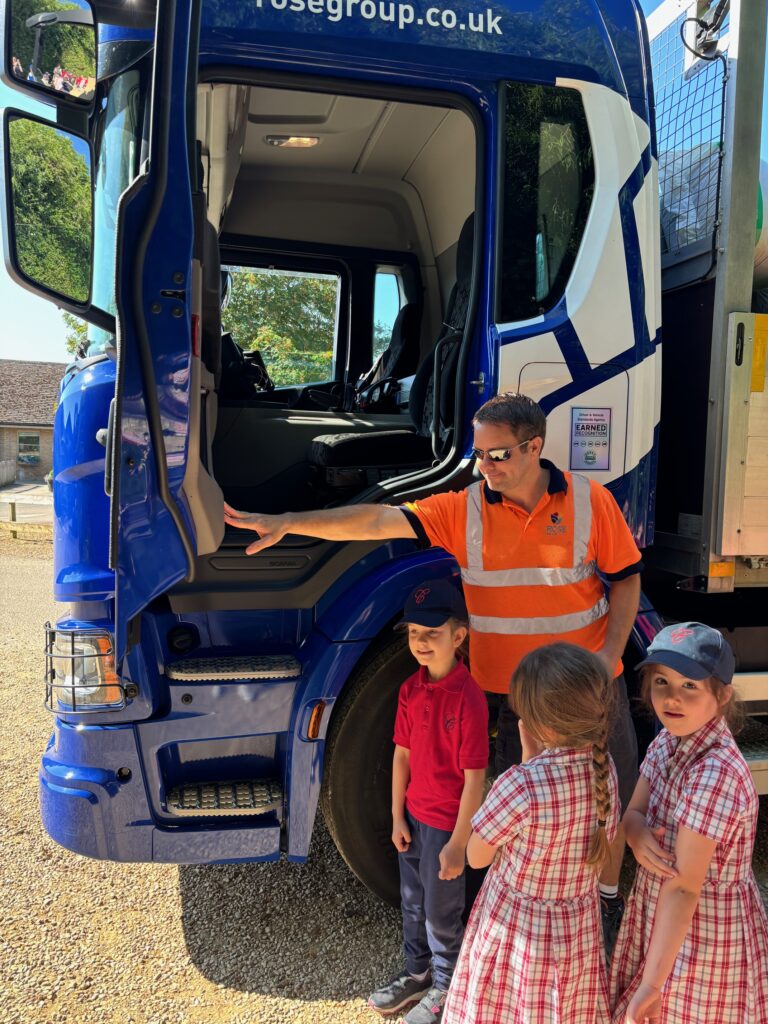 Exploring a lorry!, Copthill School