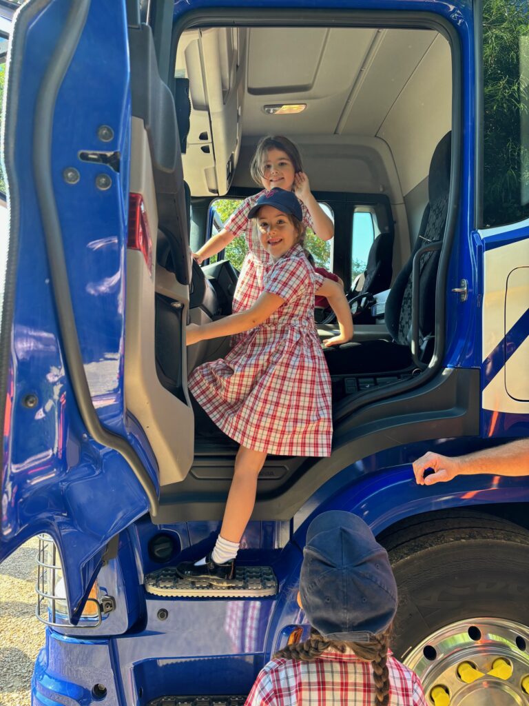 Exploring a lorry!, Copthill School