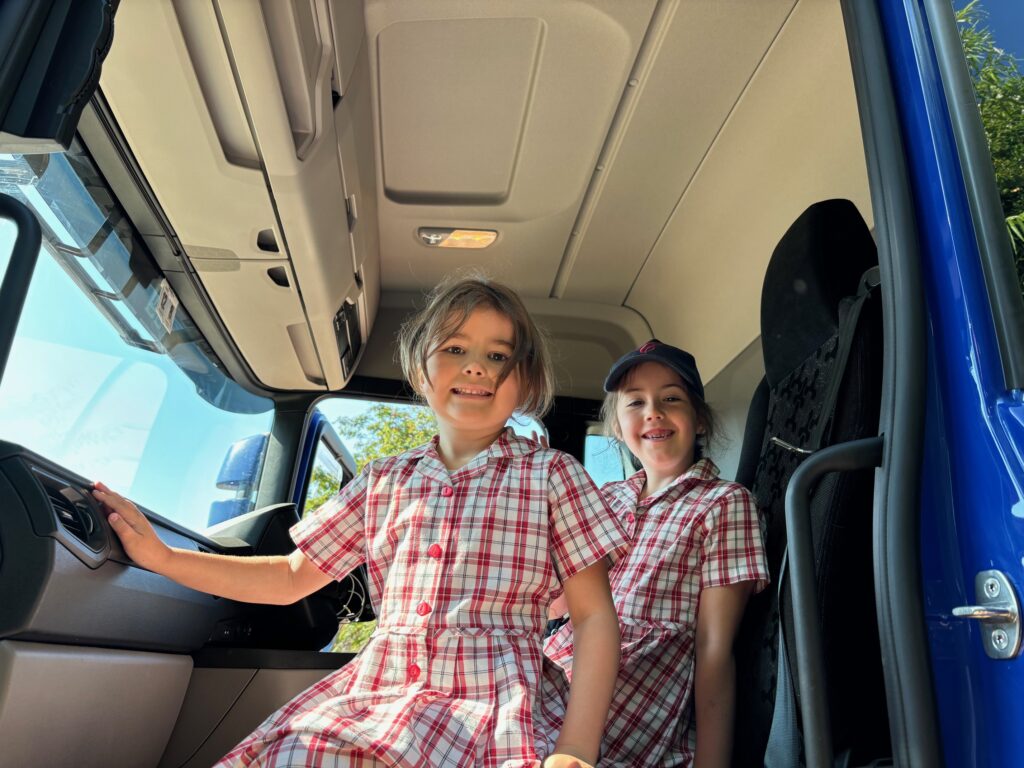 Exploring a lorry!, Copthill School