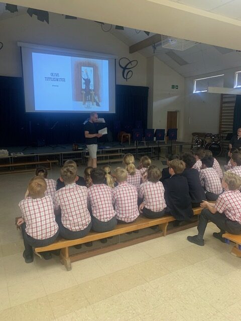 Y6 author visit, Copthill School