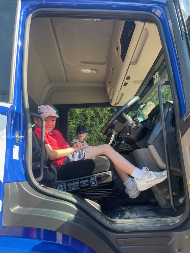 Exploring a lorry!, Copthill School