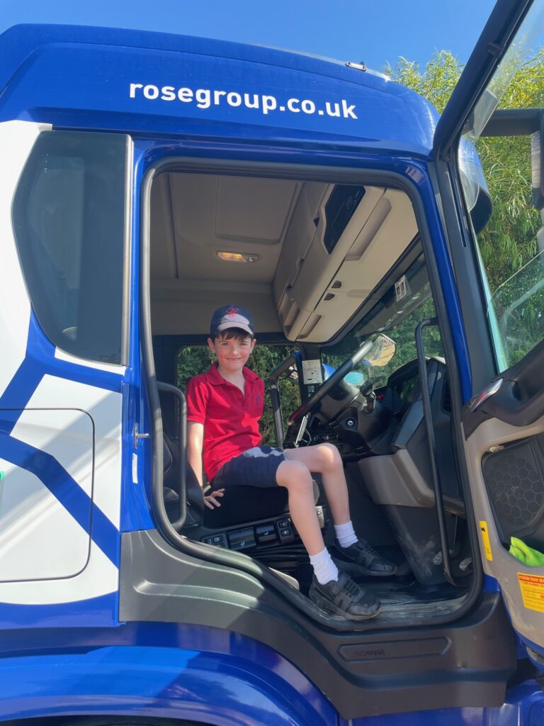 Exploring a lorry!, Copthill School