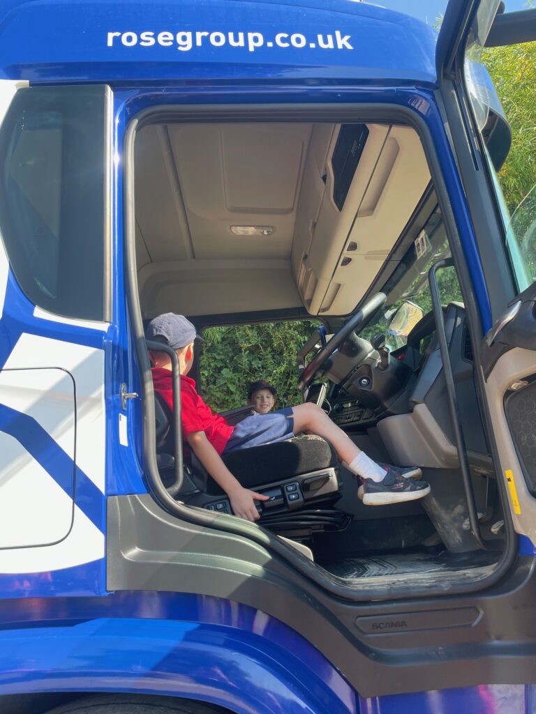 Exploring a lorry!, Copthill School