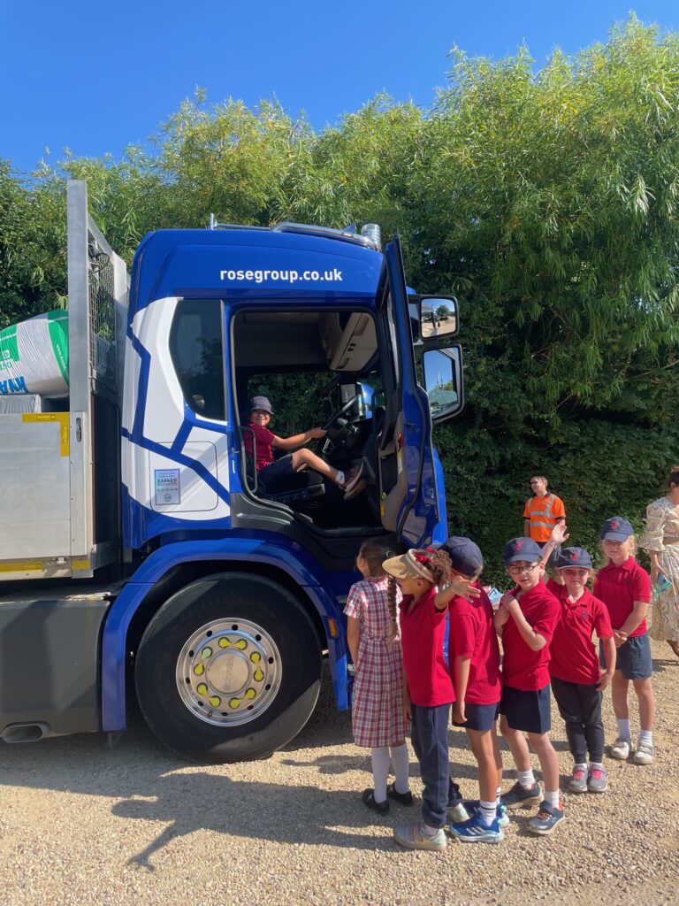 Exploring a lorry!, Copthill School