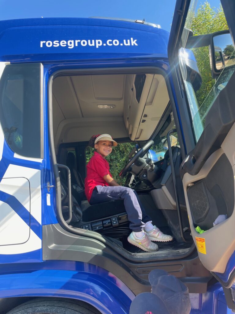 Exploring a lorry!, Copthill School