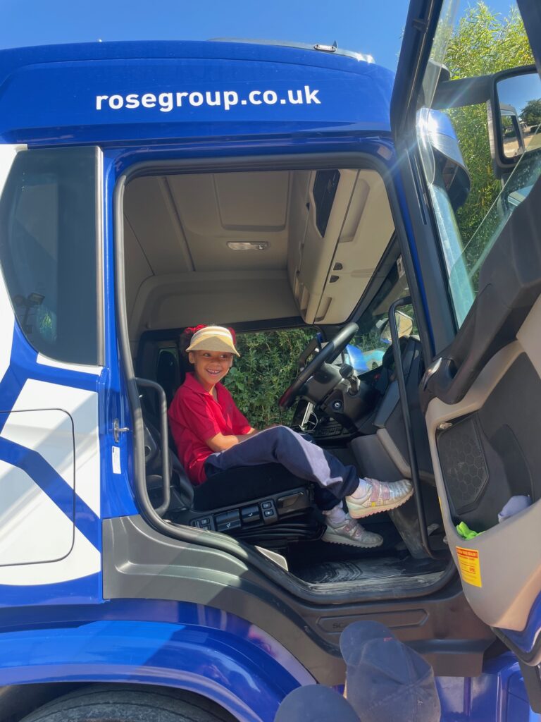 Exploring a lorry!, Copthill School