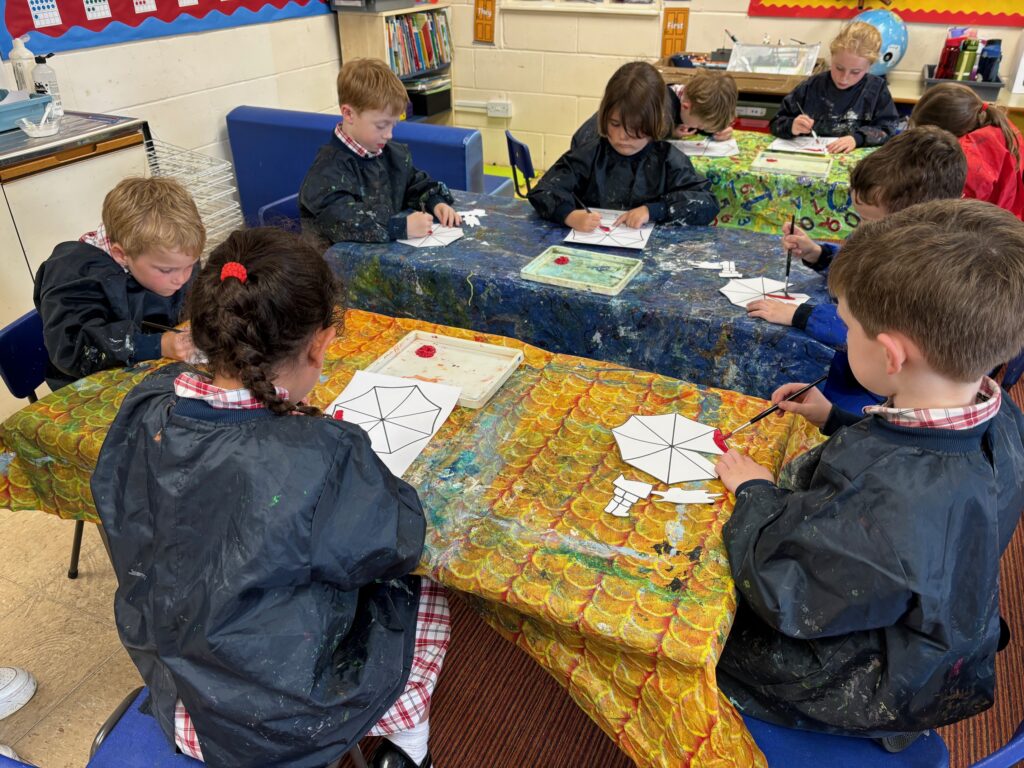 Rainbows and singing in the rain&#8230;, Copthill School