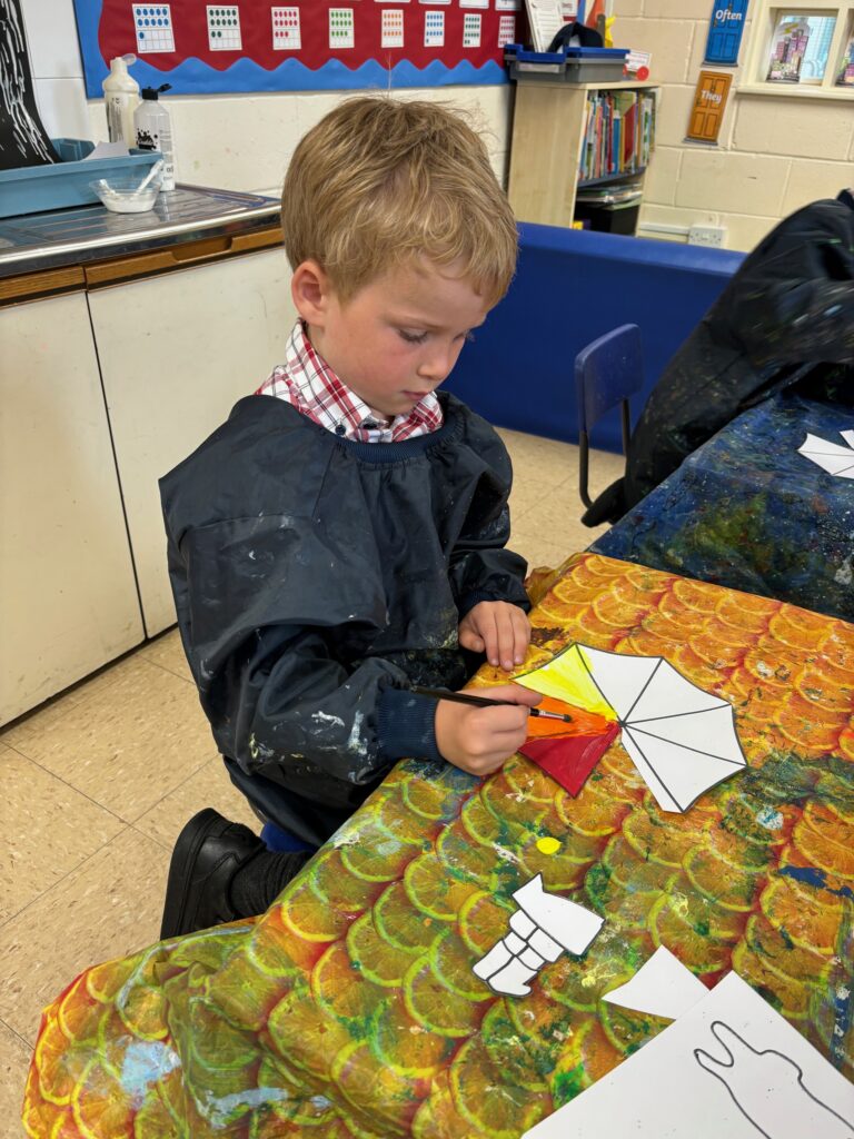 Rainbows and singing in the rain&#8230;, Copthill School