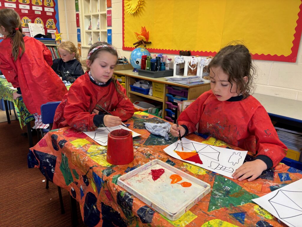 Rainbows and singing in the rain&#8230;, Copthill School