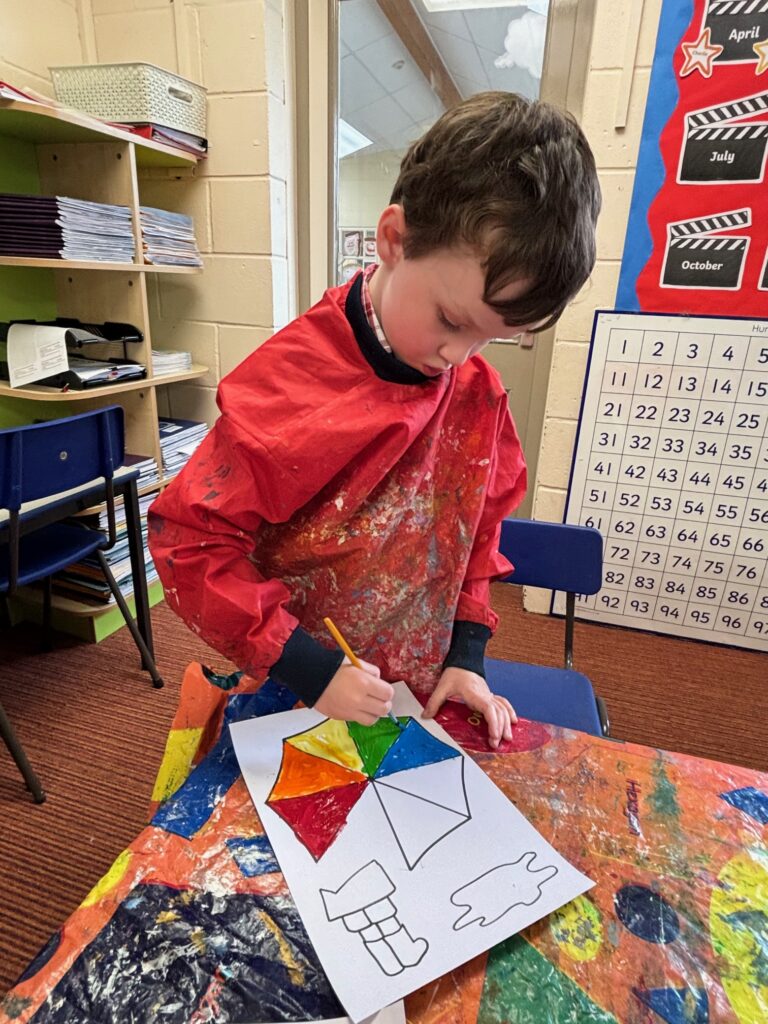 Rainbows and singing in the rain&#8230;, Copthill School