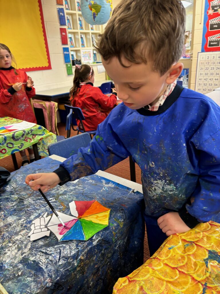 Rainbows and singing in the rain&#8230;, Copthill School