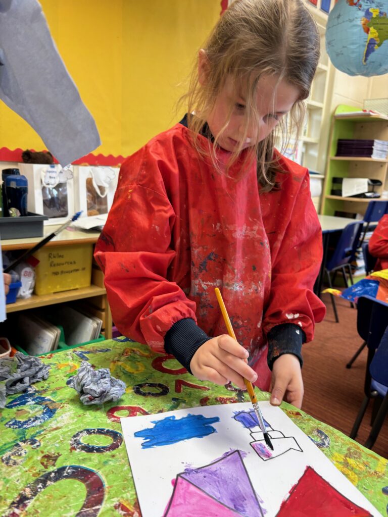 Rainbows and singing in the rain&#8230;, Copthill School