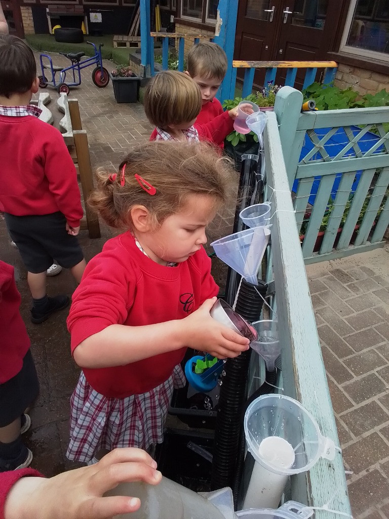 Elmer and Water Play, Copthill School