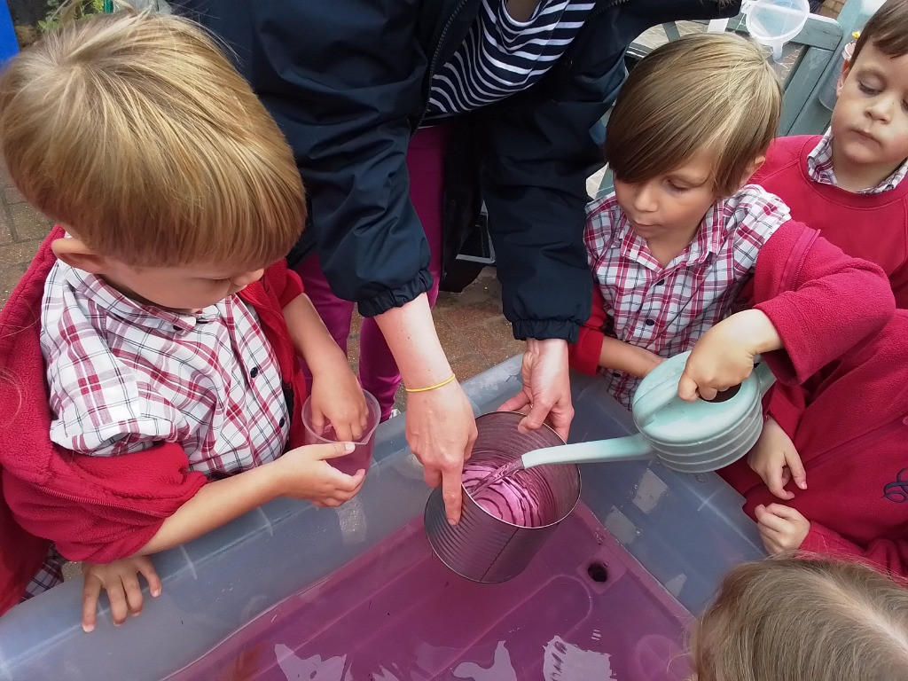 Elmer and Water Play, Copthill School