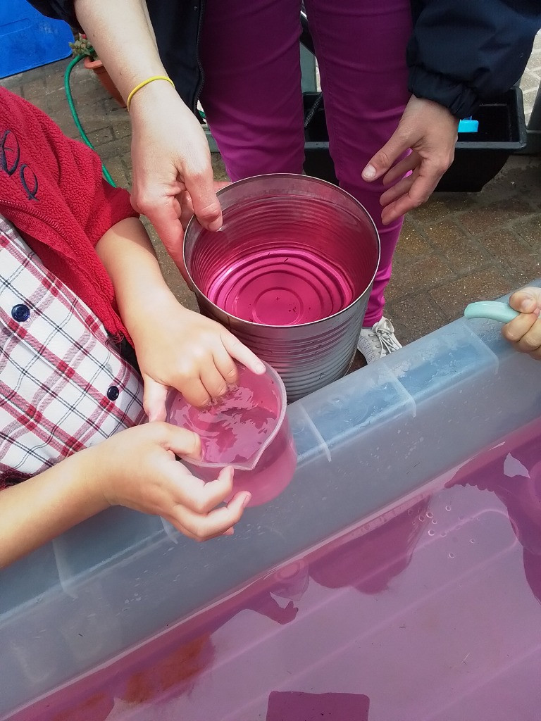 Elmer and Water Play, Copthill School