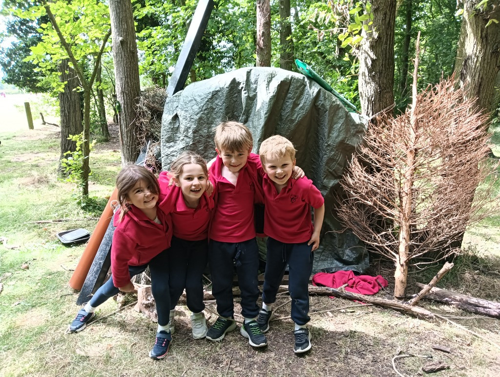 Forest school &#8211; den building and shadow art!, Copthill School