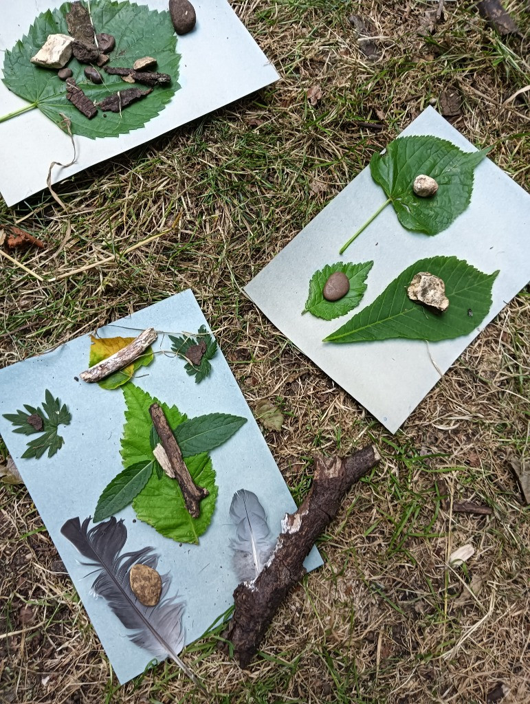 Forest school &#8211; den building and shadow art!, Copthill School