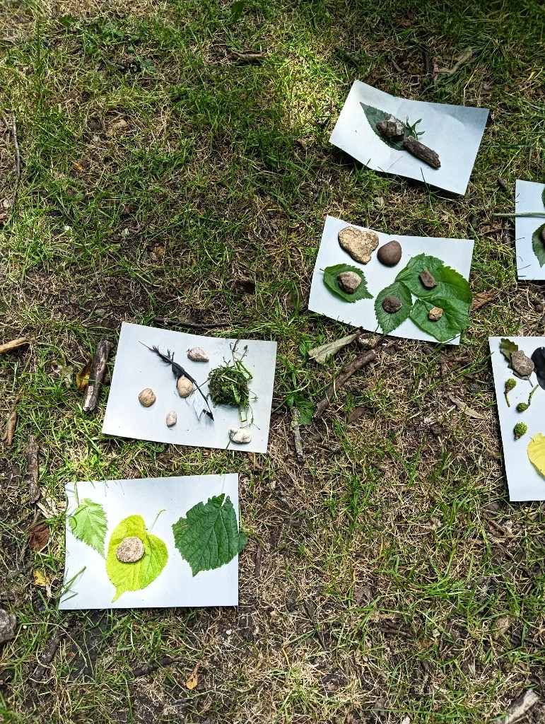 Forest school &#8211; den building and shadow art!, Copthill School