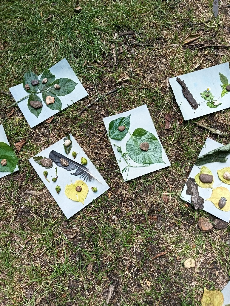 Forest school &#8211; den building and shadow art!, Copthill School