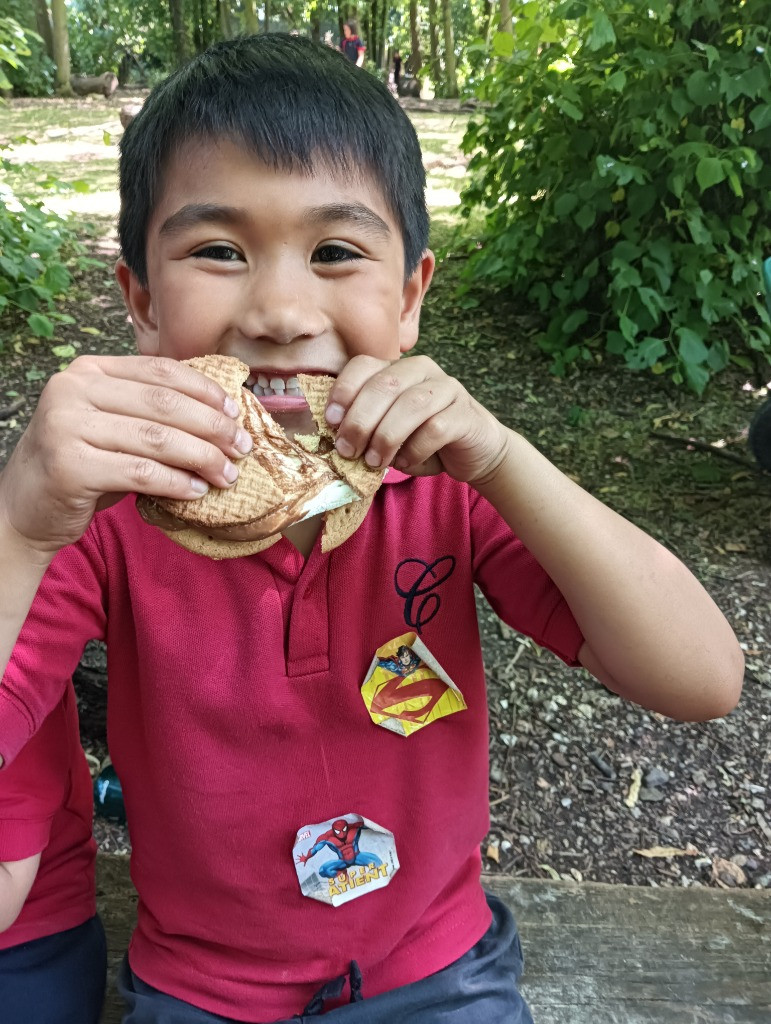 Smores and water play!, Copthill School