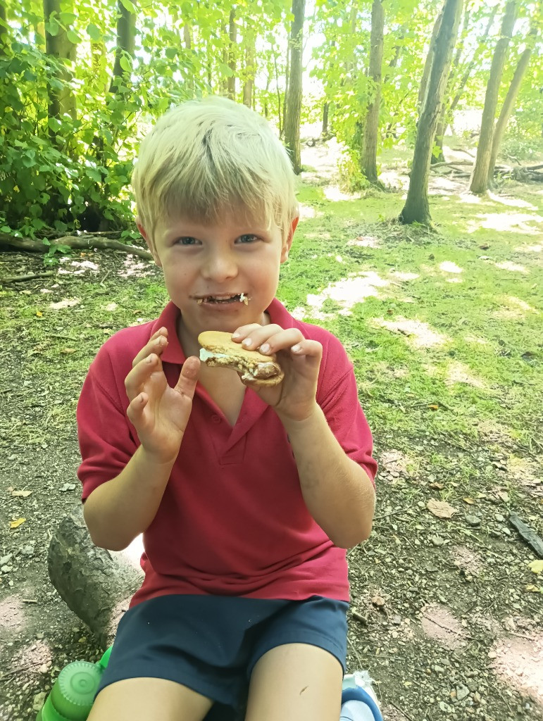 Smores and water play!, Copthill School