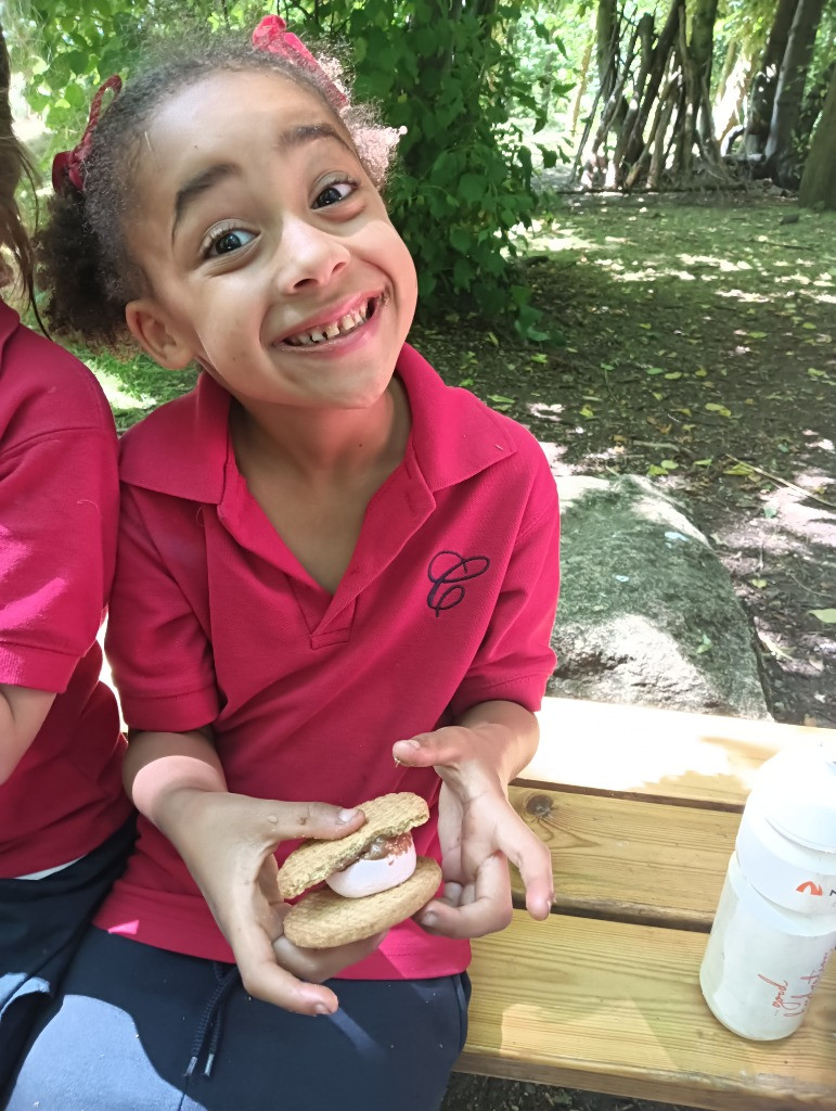 Smores and water play!, Copthill School