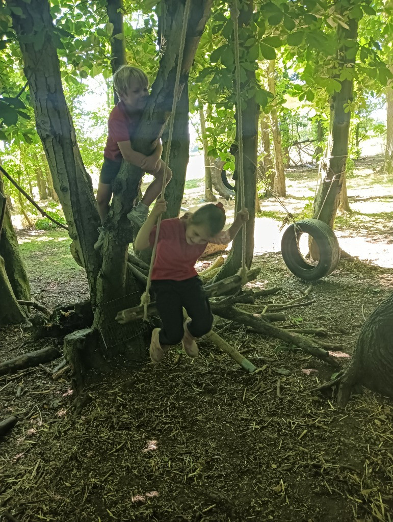 Smores and water play!, Copthill School