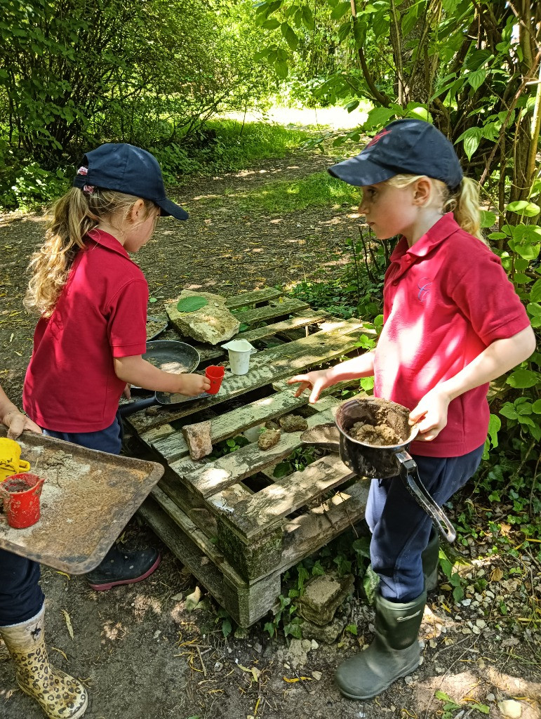 Smores and water play!, Copthill School