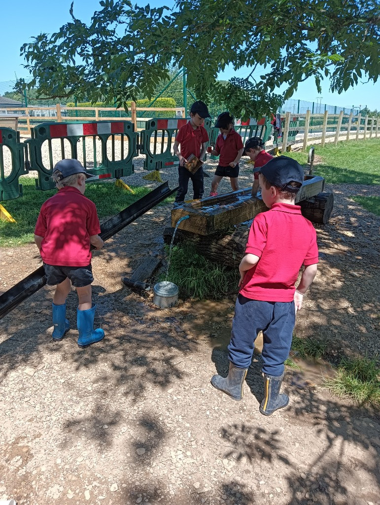 Smores and water play!, Copthill School