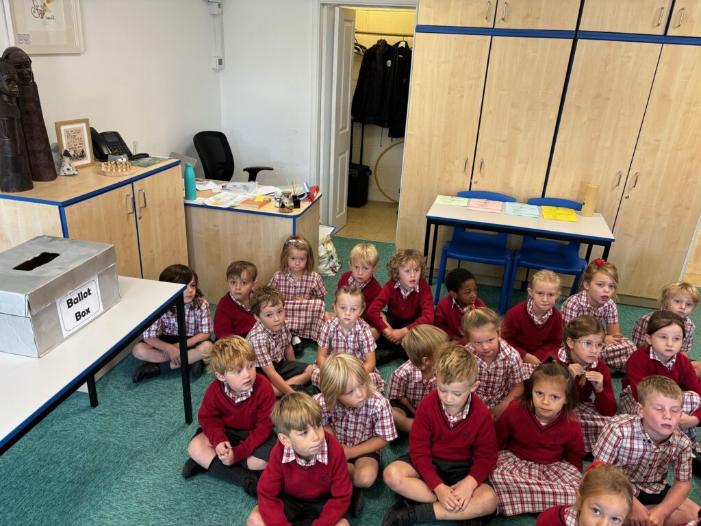 Year 1 Voting at the Polling Station&#8230;, Copthill School