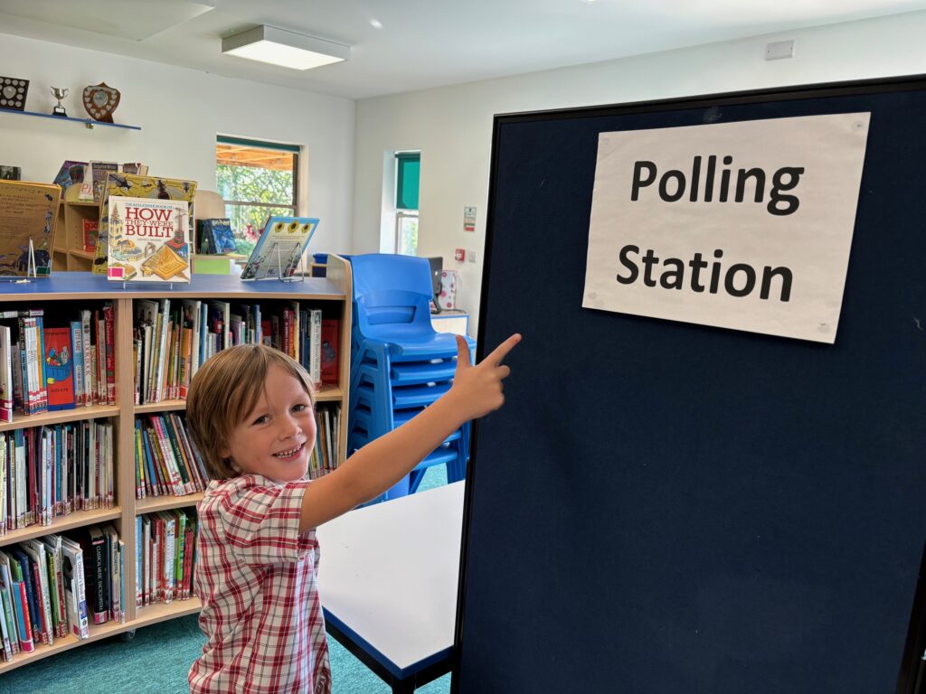 Year 1 Voting at the Polling Station&#8230;, Copthill School